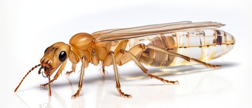 A termite adorned with cuttingedge HUD technology