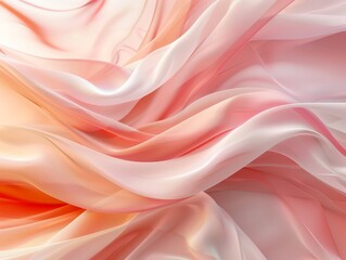 Obraz premium Abstract fluid background in pink and red with smooth flowing lines and a vibrant design.