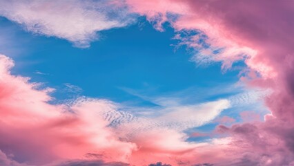 Vibrant Painted Sky Background
