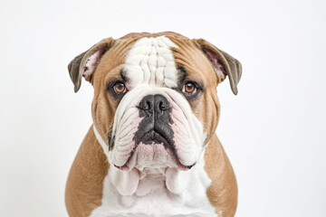 Close up portrait of a Bulldog
