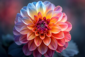 A blossoming flower, radiating in vibrant colors, symbolizing the beauty and diversity of the LGBTQ community