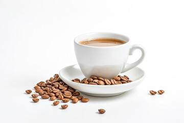 Coffee Cup with Beans