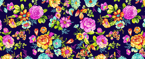 All Over Design Seamless Pattern Best Background Digital Print Textile