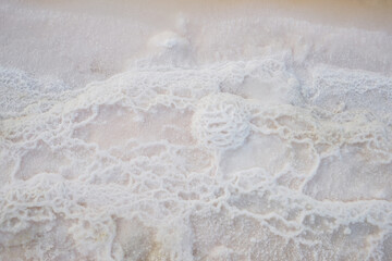 Crystallization of salt in salt fields  