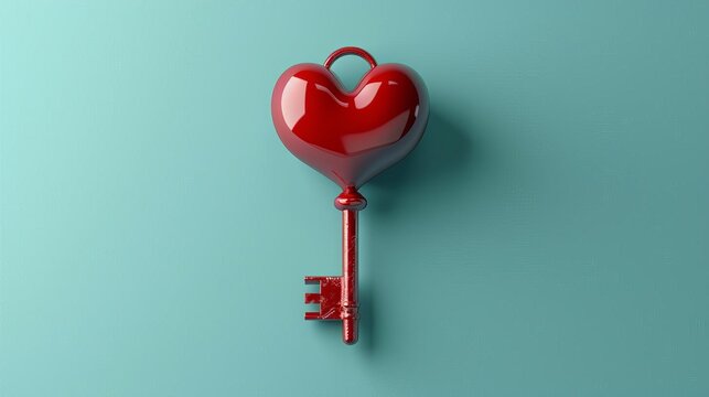 Customer Retention A heart with a key or lock, symbolizing strategies for retaining customers and building loyalty