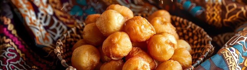 Delectable and crispy Uzbek donuts, a traditional Central Asian treat, are a perfect addition to any tea party.