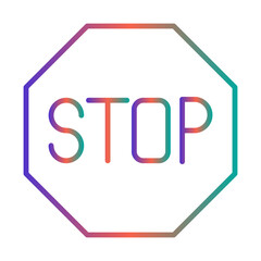 Stop icon Design