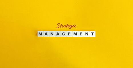 Strategic Management Term and Banner. 