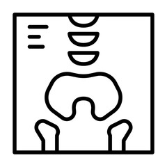 Bone x-ray icon