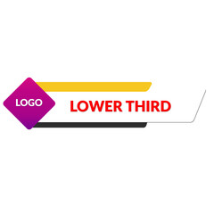 Modern Creative News Lower Third Label Banner Design