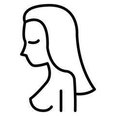 Beautiful woman icon