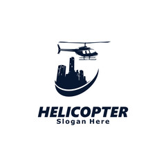 Helicopter vector template logo design