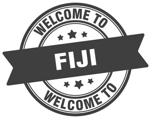 Welcome to Fiji stamp. Fiji round sign