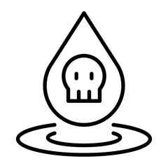 Water pollution icon