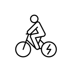 Obraz premium Electric bike; e-bike icon