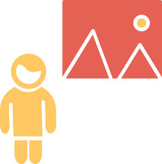 Viewing Painting Vector Icon