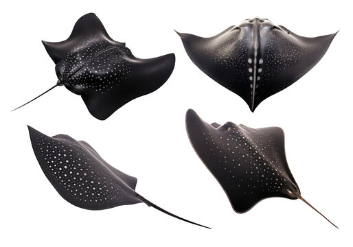Stringray png cut out element set