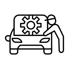 Car maintenance icon
