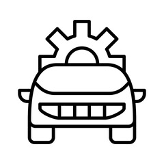 Fototapeta premium Smart car icon