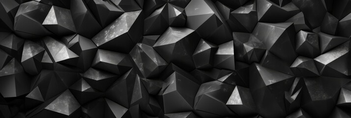 Abstract Dark Geometric Pattern, Backdrop With Texture Surface. Minimal Design Of Sharp Geometric Shape Background. Generative AI