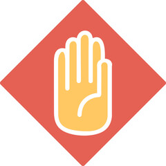 Obraz premium Halt Vector Icon