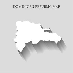 Simple and Minimalist region map of Dominican Republic