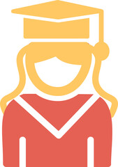 Female Graduate Vector Icon