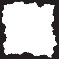 Messy Plot Framework Torn Paper Rough Border