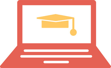 Online Degree Vector Icon