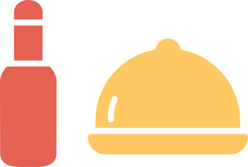 Food and Beer Vector Icon