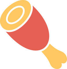 Cooked Ham Vector Icon