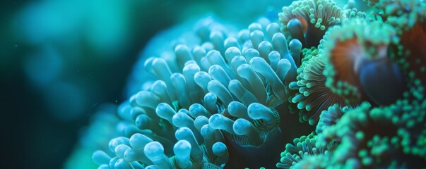 Fototapeta premium blue corals.