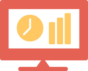 Online Stats Vector Icon