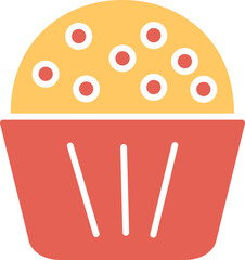 Chocolate Muffin Vector Icon