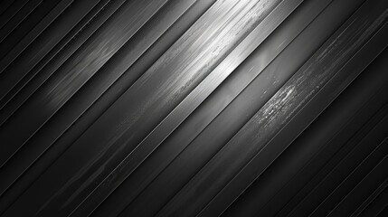 Obraz premium Abstract black metal background with diagonal lines and subtle texture. Perfect for design, wallpaper, or industrial themes.