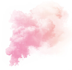 Smoke cloud png colorful transparent abstract shape.