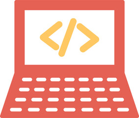 Writing Laptop Vector Icon