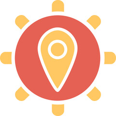 Location Settings Vector Icon