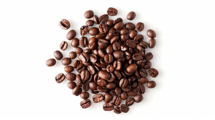 coffee beans isolated on white