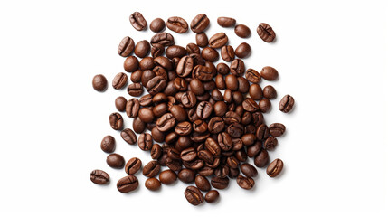 coffee beans isolated on white