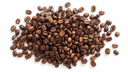 coffee beans isolated on white