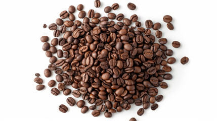 coffee beans isolated on white