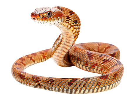 Snake isolated on transparent background
