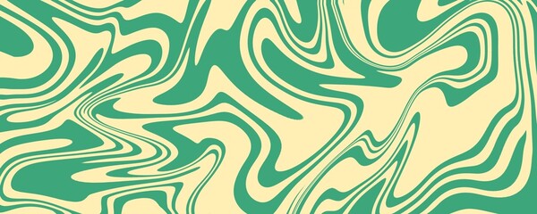 Abstract colorful retro style groovy psychedelic background banner