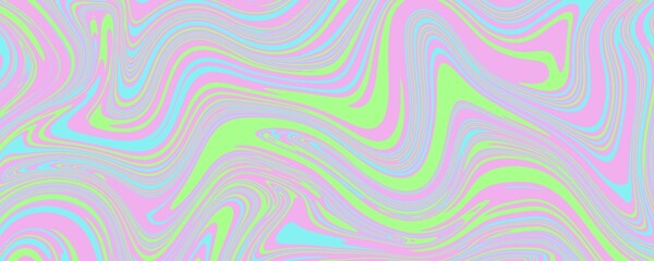 Abstract colorful retro style groovy psychedelic background banner