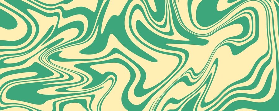 Abstract colorful retro style groovy psychedelic background banner
