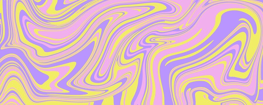 Abstract colorful retro style groovy psychedelic background banner