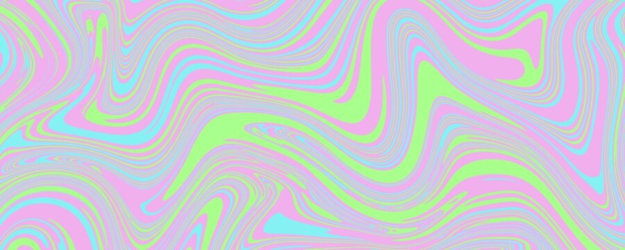 Abstract colorful retro style groovy psychedelic background banner