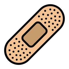 Band Aid Vector Filled Icon Design