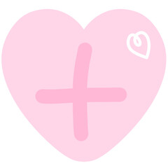 Fototapeta premium Pink heart